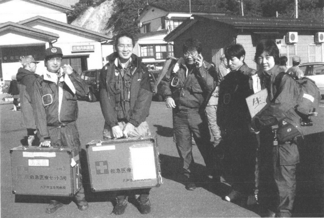 川口町で5日間の救援活動