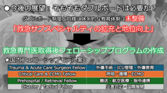 今後の展望：そもそもダブルボードは必要か？ ダブルボード制度と同様に体系的な教育体制は未整備